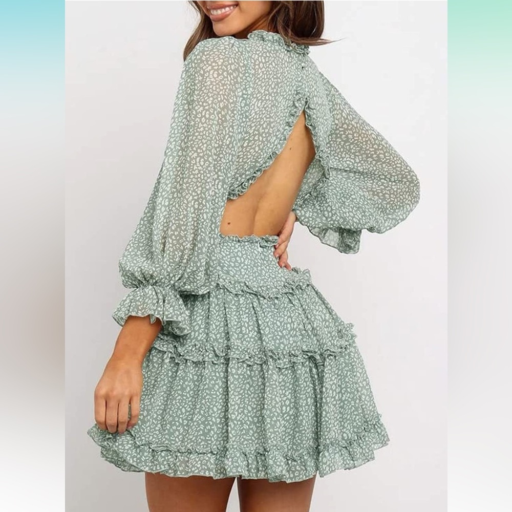 Spring mini dress - Picture 3 of 5